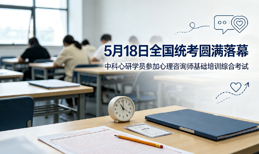 赴考圆梦｜中科心研学员参与 5月18日心理咨询综合考试，圆满完成全国统一考核