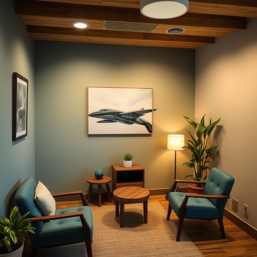 Comfortable counseling room background